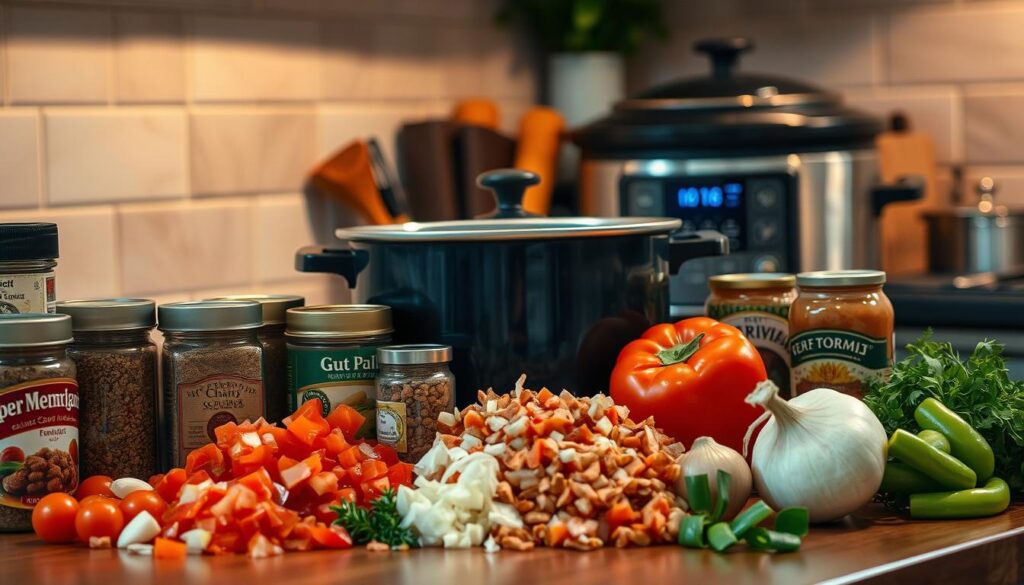 Slow Cooker Chili Preparation