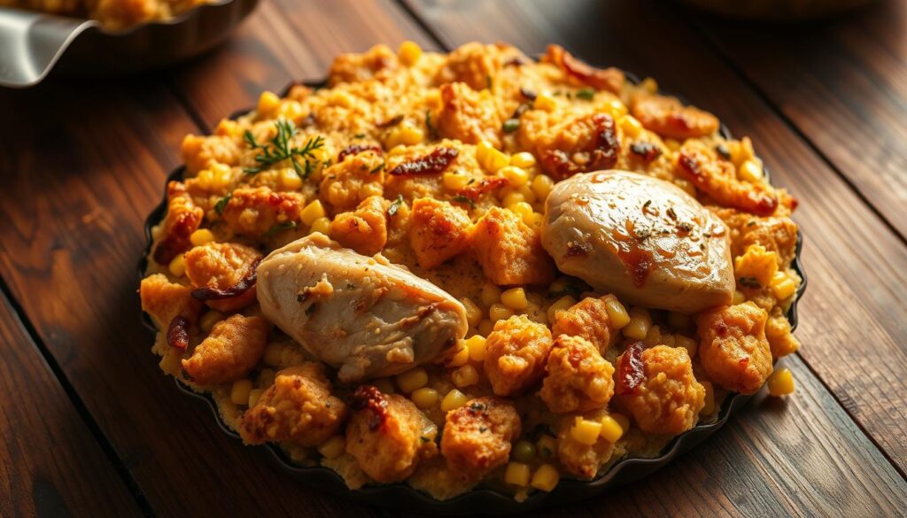 cornbread dressing with chicken