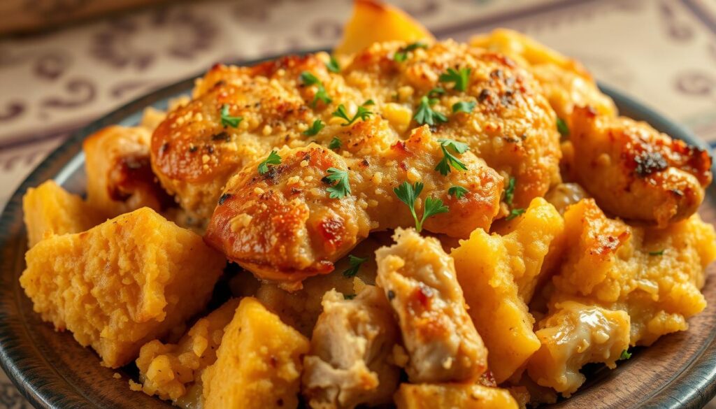 cornbread dressing with chicken