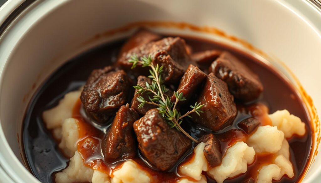 slow cooker cubed steak