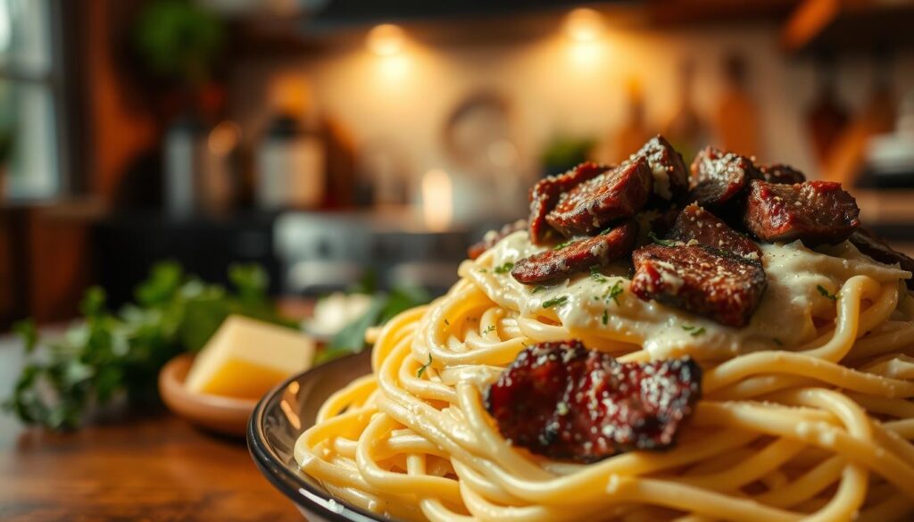 beef alfredo