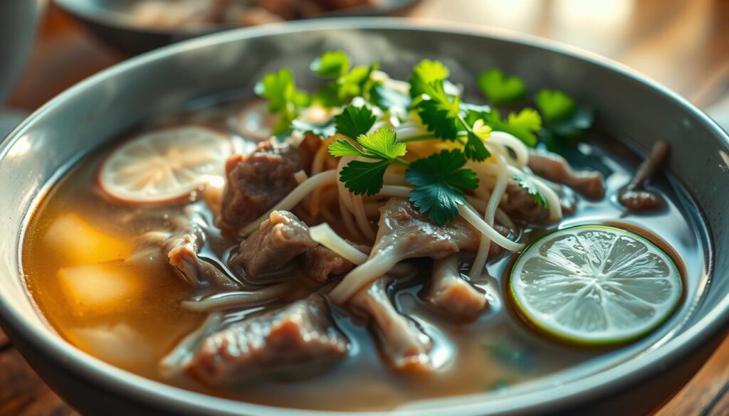 tendon beef pho